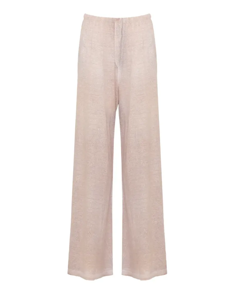 Avant Toi knit palazzo pants - Nude Nude