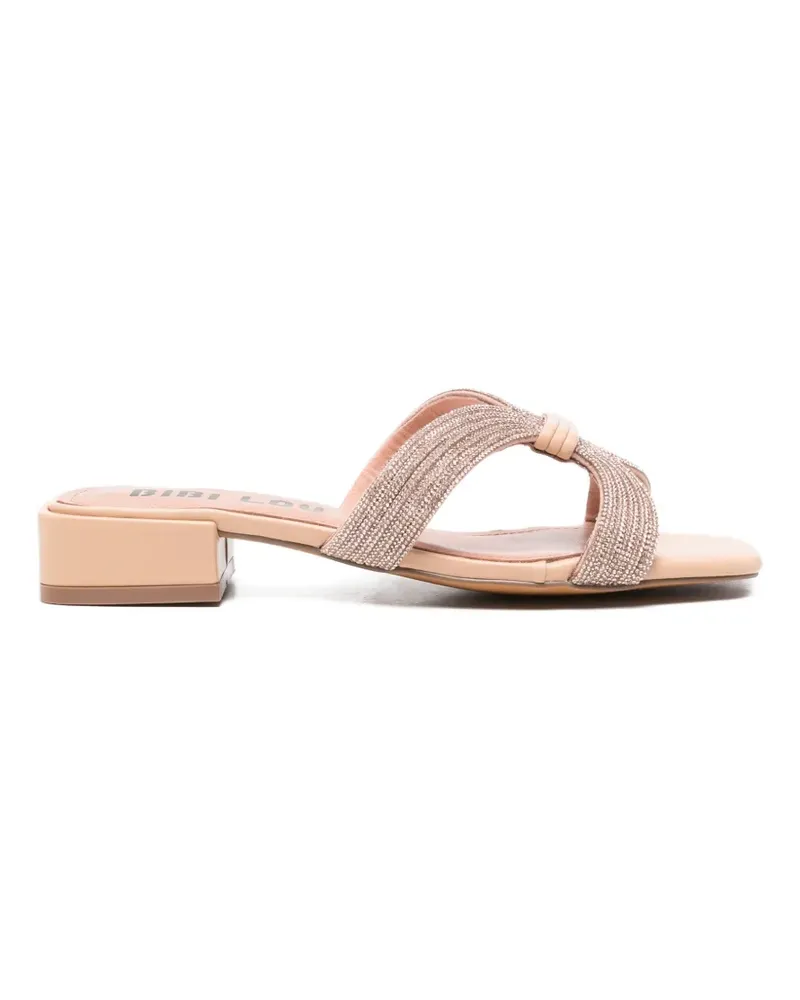 Bibi Lou Calendula embellished leather sandals - Rosa Rosa