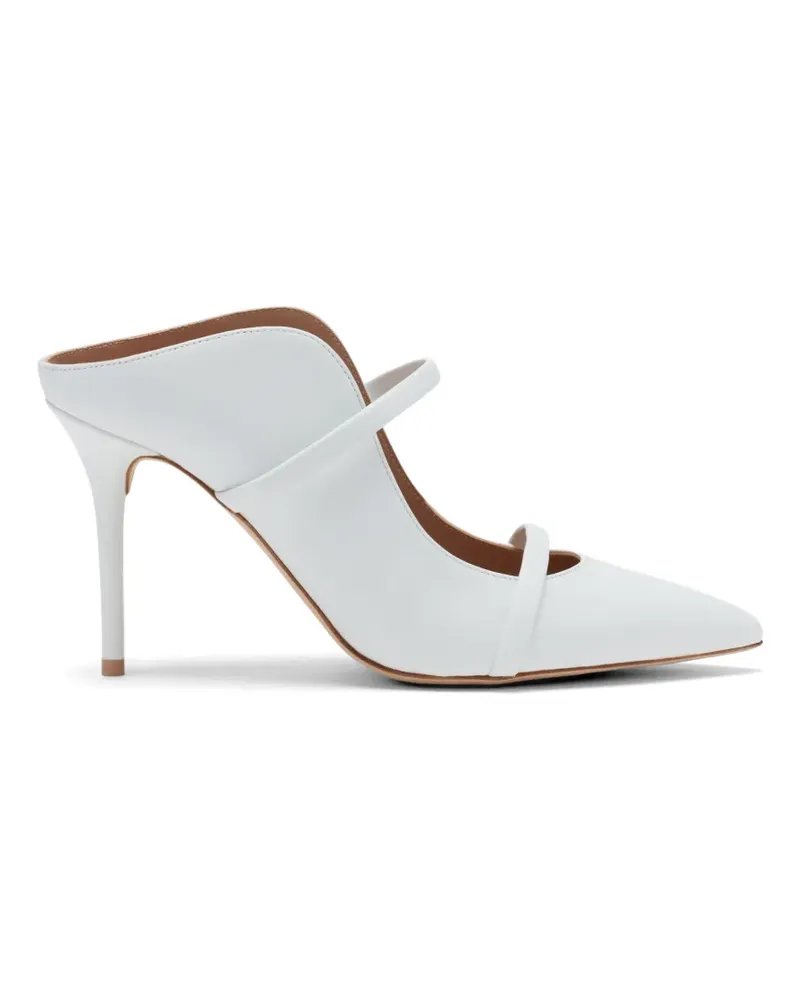 Malone Souliers Mules mit spitzer Kappe - Weiß Weiß