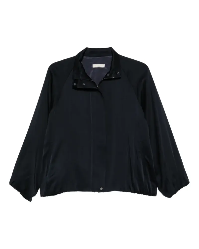 Antonelli Firenze Grace raglan-sleeve high-neck jacket - Blau Blau