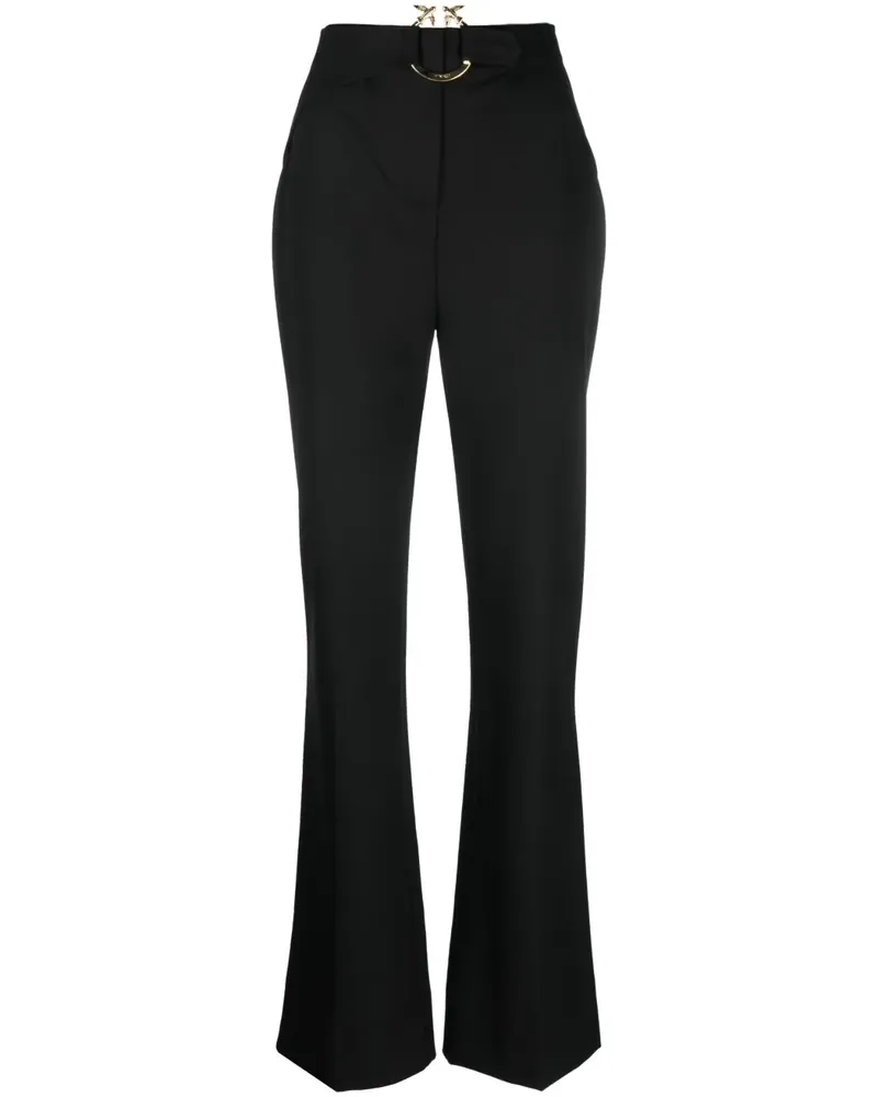 Pinko Hose mit Schnallen - Schwarz Schwarz