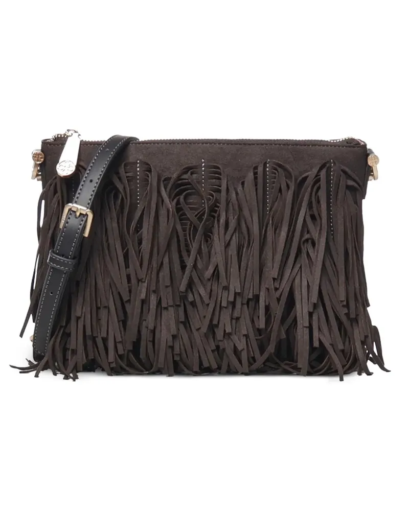 V°73 Verzierte Opale Schultertasche - Braun Braun