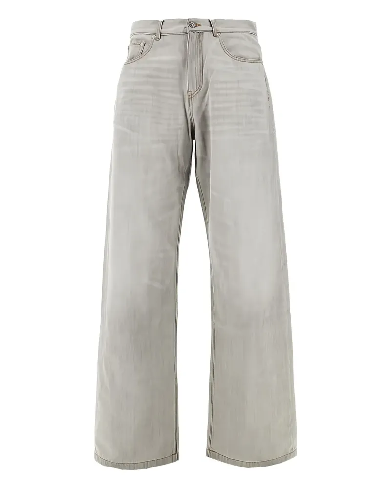 Palm Angels Five-Pocket-Jeans mit Ziernähten - Grau Grau