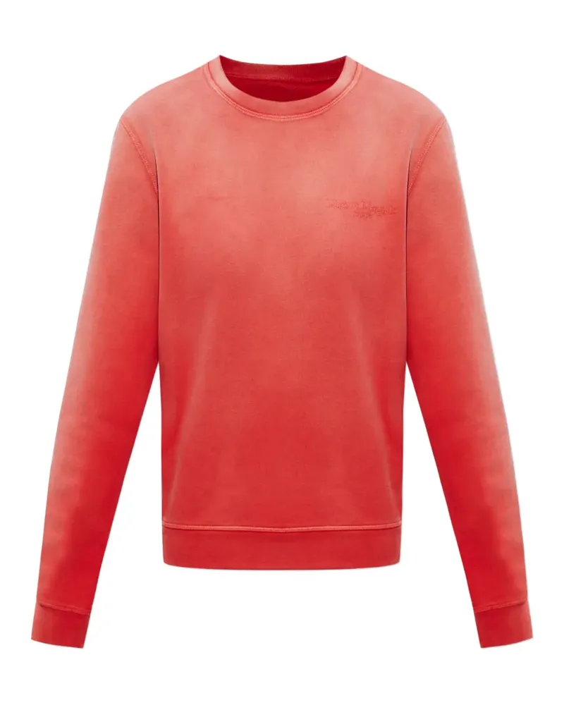 Maison Margiela logo-embroidered sweatshirt - Rot Rot
