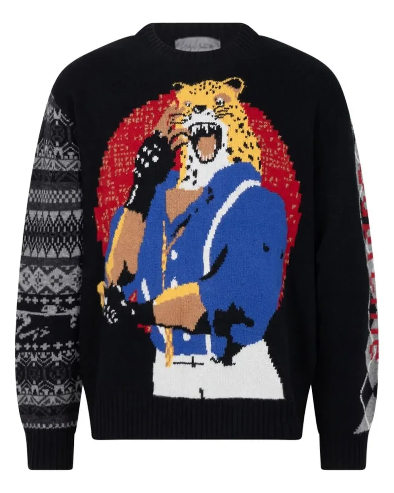 Supreme Being x Yohji Yamamoto x Tekken Pullover - Schwarz Schwarz