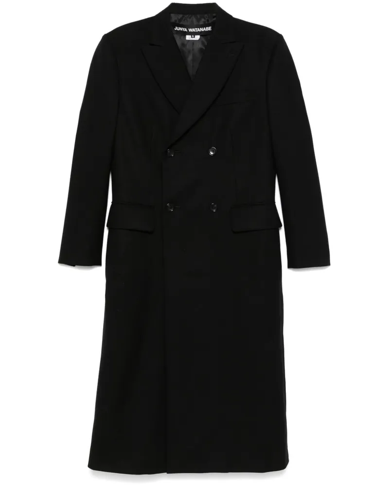 Junya Watanabe Mantel aus Wolle - Schwarz Schwarz