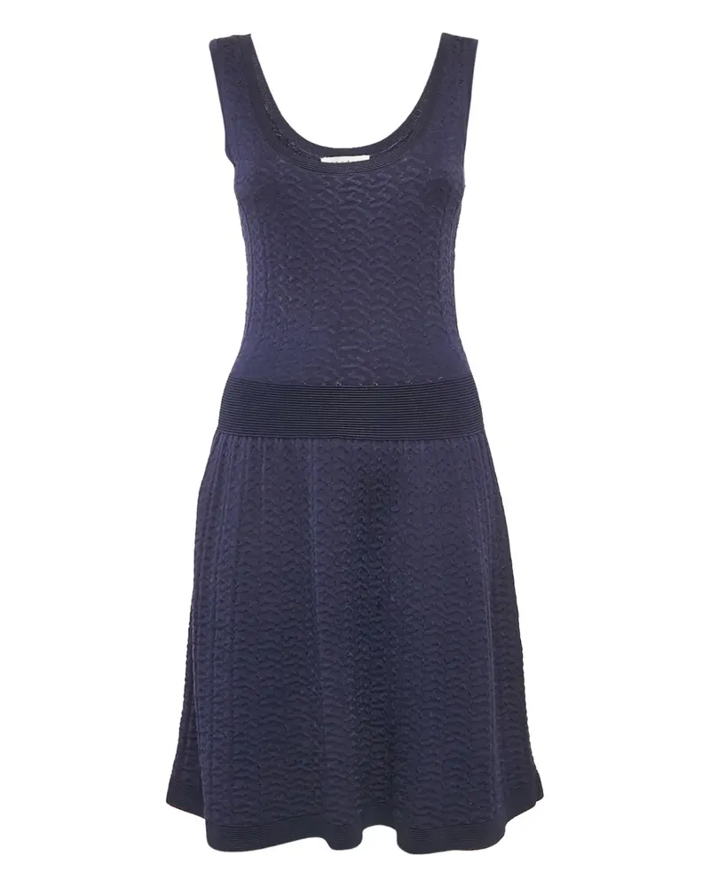 Sandro Pre-owned strukturiertes Strickkleid - Blau Blau
