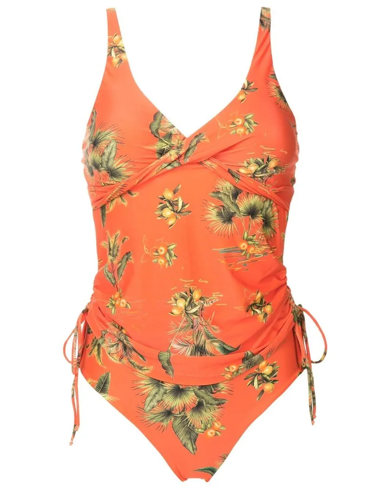Lygia & Nanny Badeanzug mit Print - Orange Orange