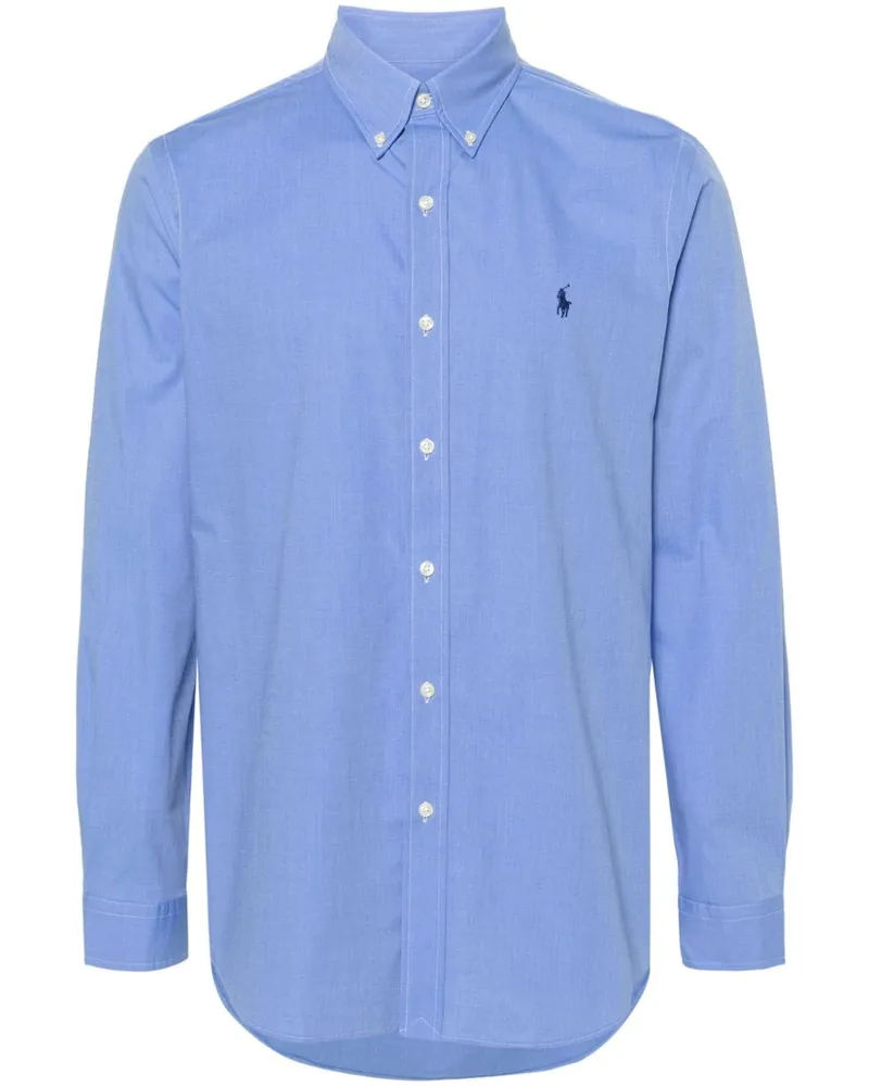 Ralph Lauren Hemd mit Polo Pony-Stickerei - Blau Blau