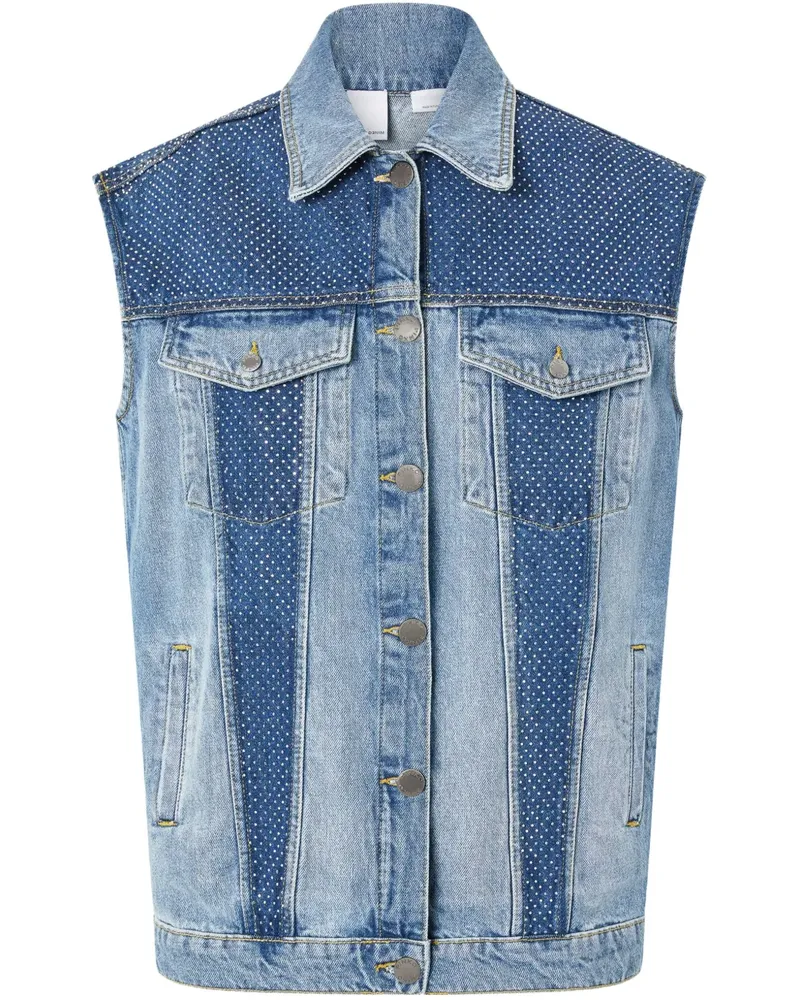 Pinko Klassische Jeansweste - Blau Blau