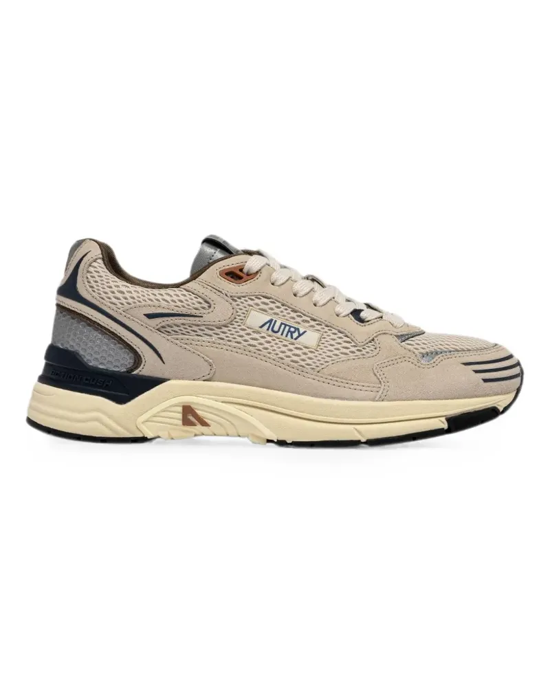 AUTRY Hyperway mesh-panel low-top sneakers - Nude Nude