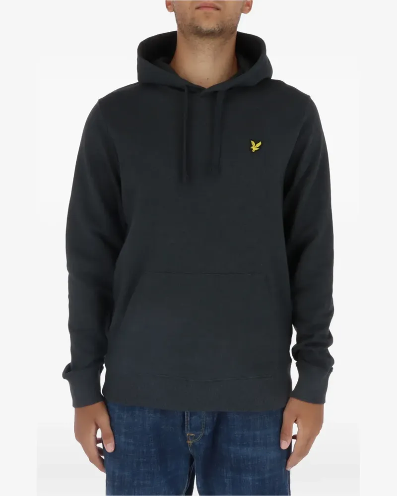 Lyle & Scott logo-embroidered drawstring hoodie - Grau Grau