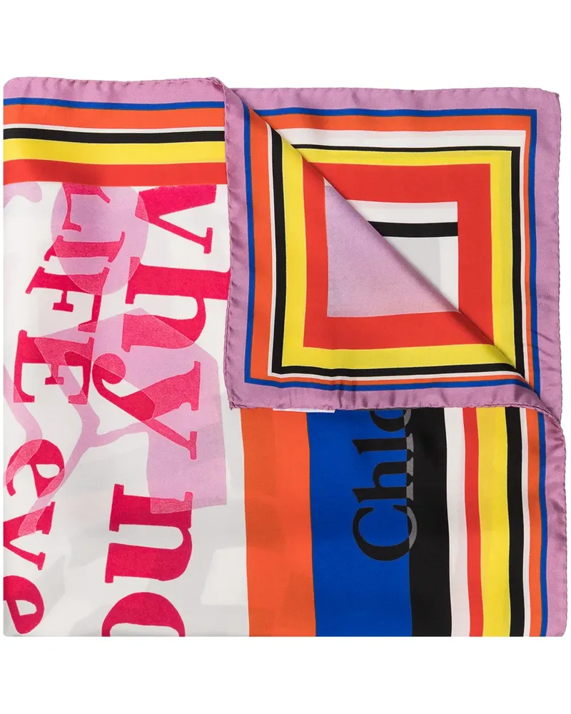 Chloé Corita Seidenschal - Rot Rot