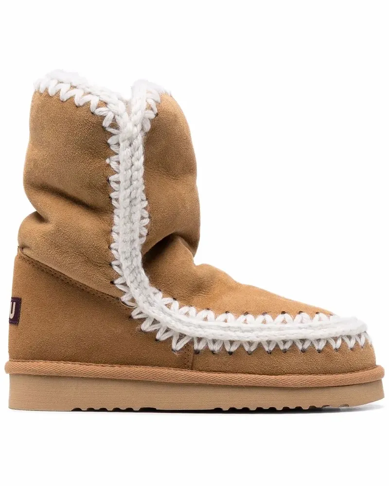Mou Stiefel mit Shearlingfutter - Braun Braun