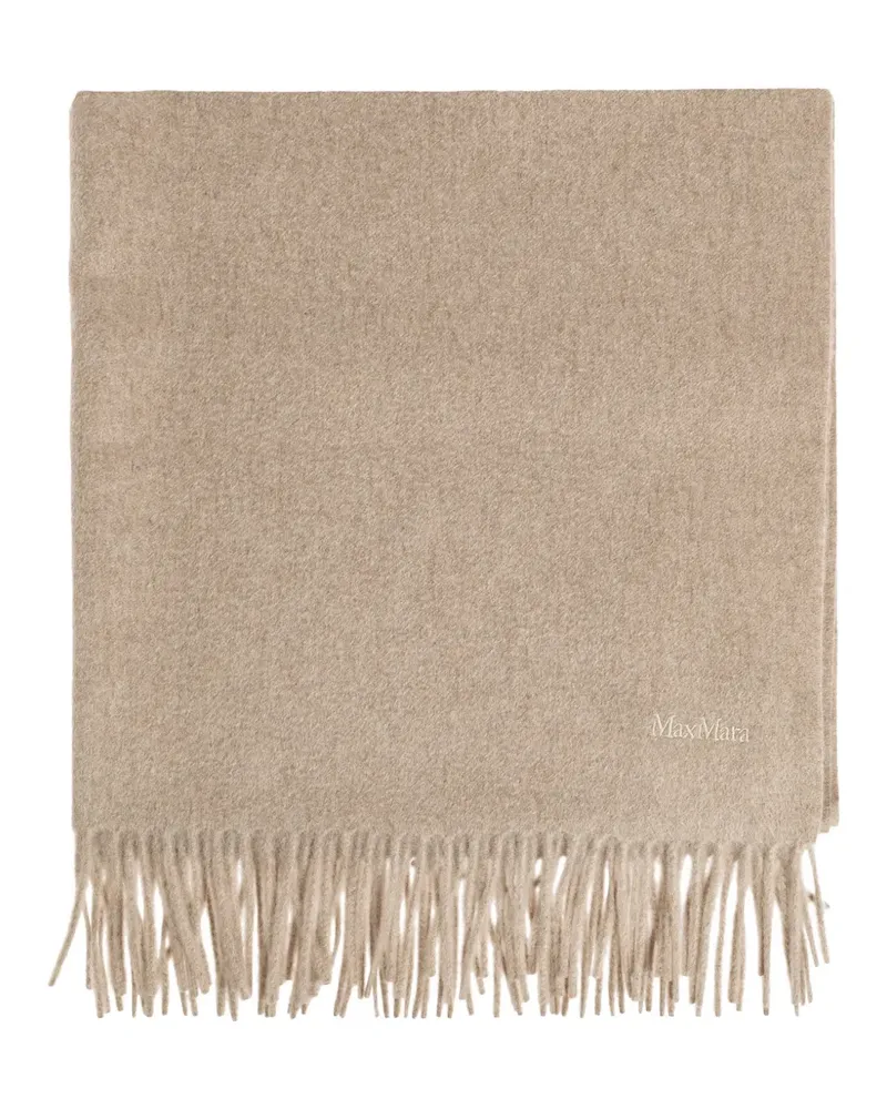 Max Mara Schal mit Fransen - Nude Nude