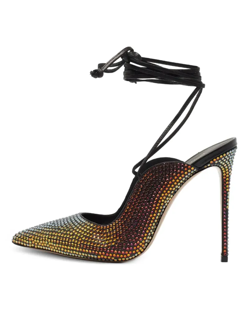 Le Silla Pumps mit Kristallen - Orange Orange