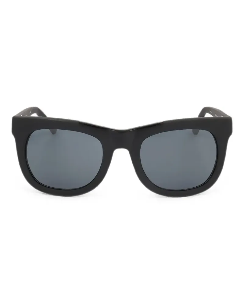 Linda Farrow Eckige Kris Van Assche Sonnenbrille - Schwarz Schwarz