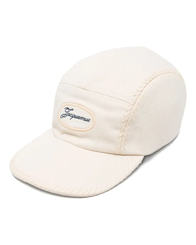 Jacquemus logo-embroidered cap - Weiß Weiß
