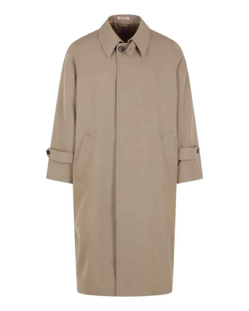 AURALEE buttoned coat - Nude Nude