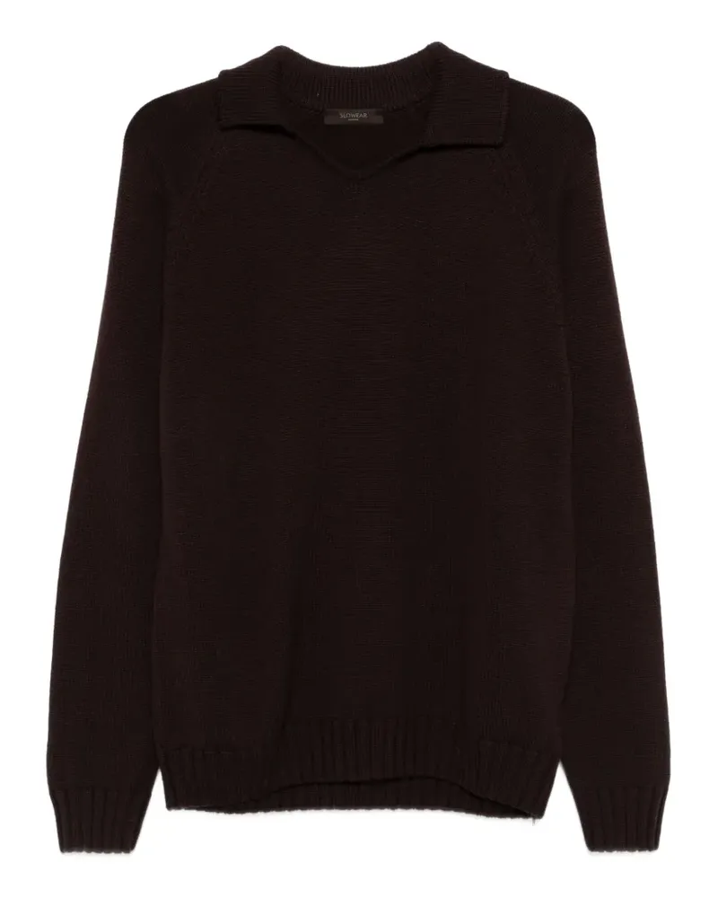 Zanone Klassischer Pullover - Braun Braun