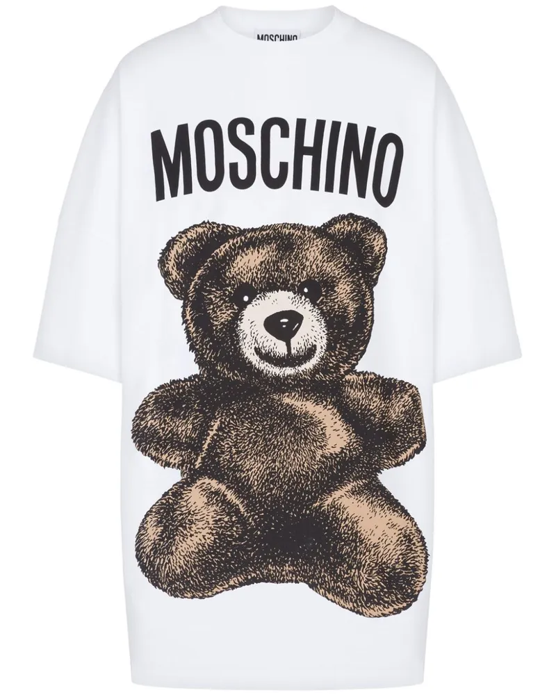 Moschino T-Shirt mit Teddy-Print - Weiß Weiß