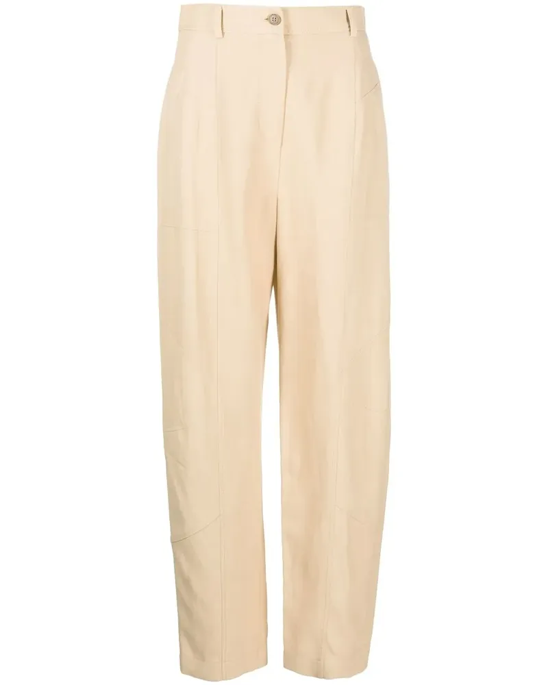 Alberta Ferretti Klassische High-Waist-Hose - Nude Nude