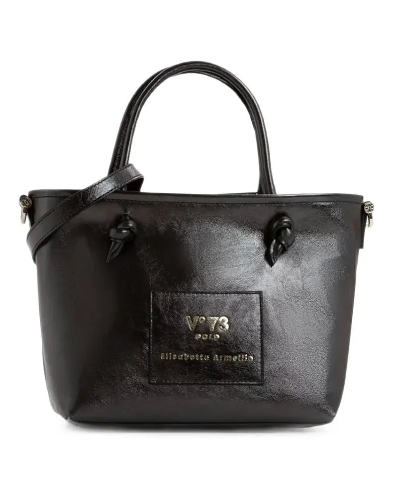 V°73 Mittelgroße Elly Pop Schultertasche - Schwarz Schwarz