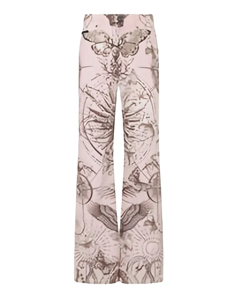 Philipp Plein Jeans mit Schmetterling-Print - Rosa Rosa