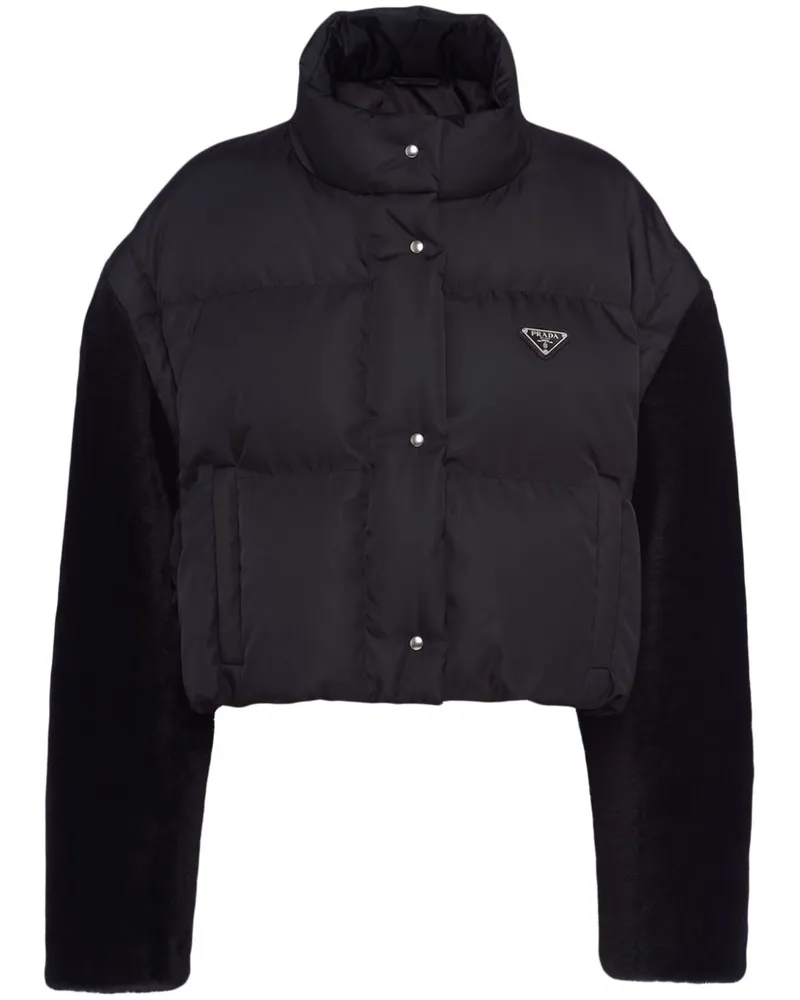 Prada Re-Nylon Daunenjacke - Schwarz Schwarz