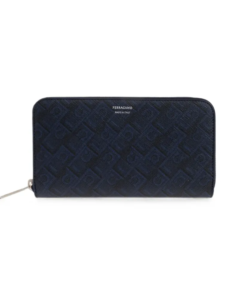 Ferragamo Monogram leather wallet - Blau Blau