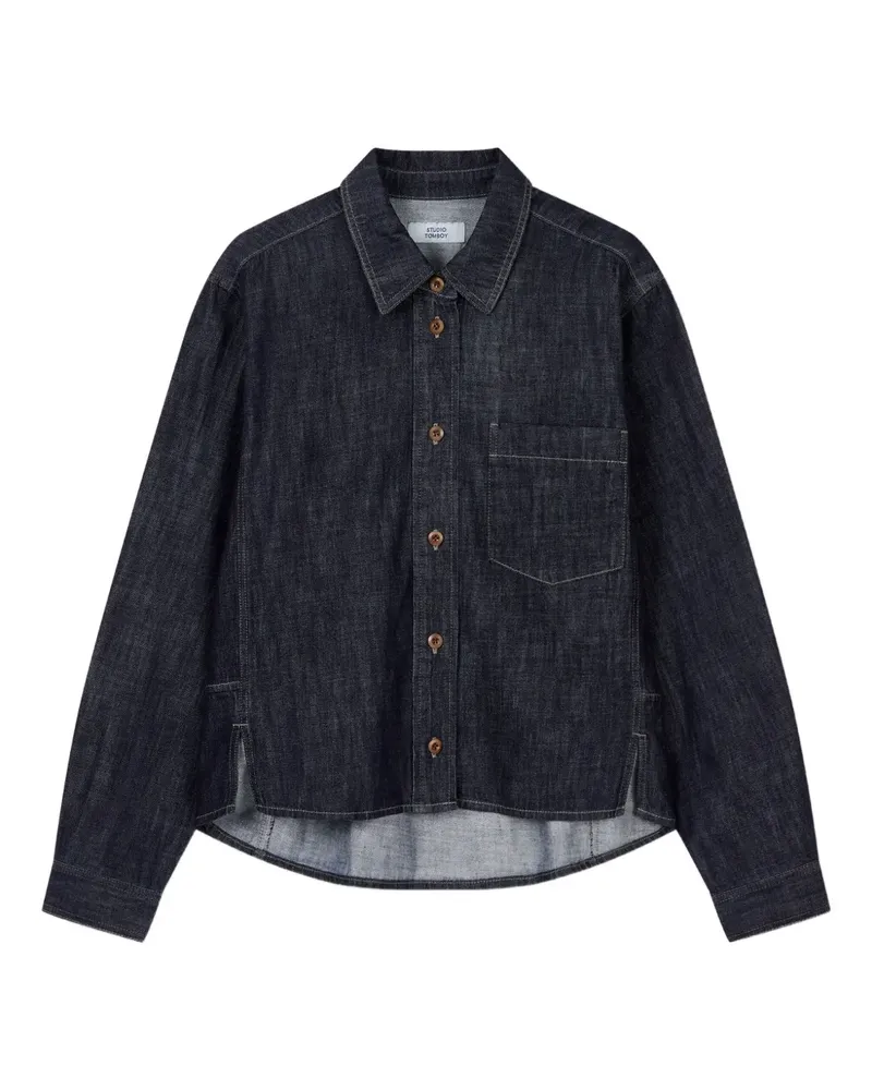 STUDIO TOMBOY Jeanshemd mit aufgesetzten Taschen - Blau Blau