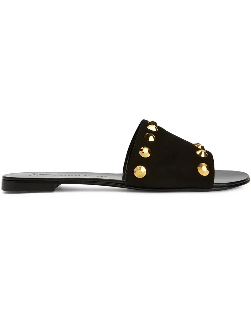 Giuseppe Zanotti Sandalen mit Kristallen - Schwarz Schwarz