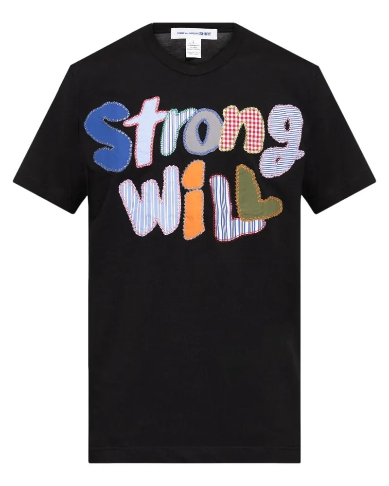 Comme des Garçons Strong Will T-Shirt - Schwarz Schwarz