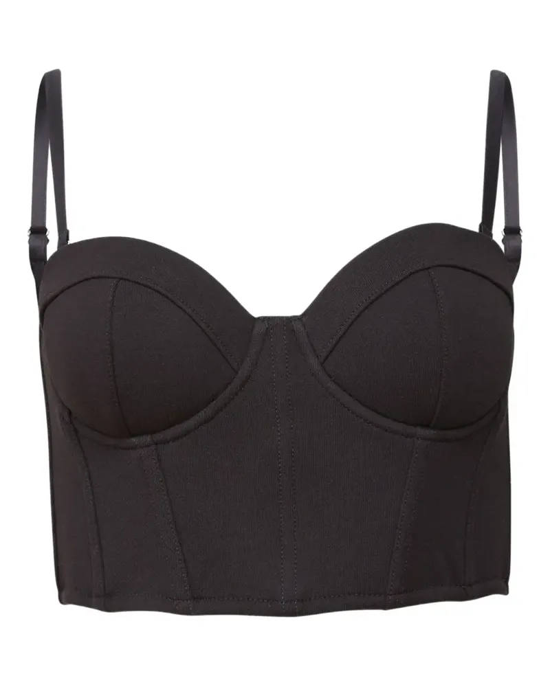 Fleur Du Mal Hamptons Bustier - Schwarz Schwarz