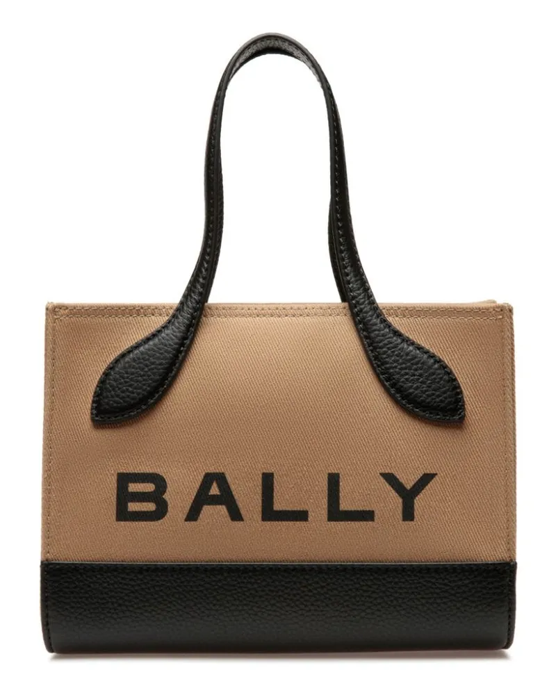 Bally Bar Keep On Handtasche mit Logo-Print - Braun Braun