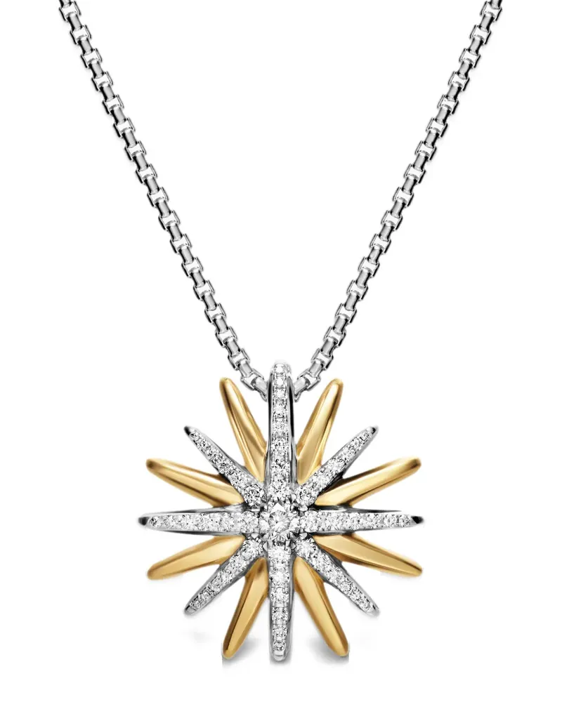 David Yurman Starburst diamond necklace - Silber Silber