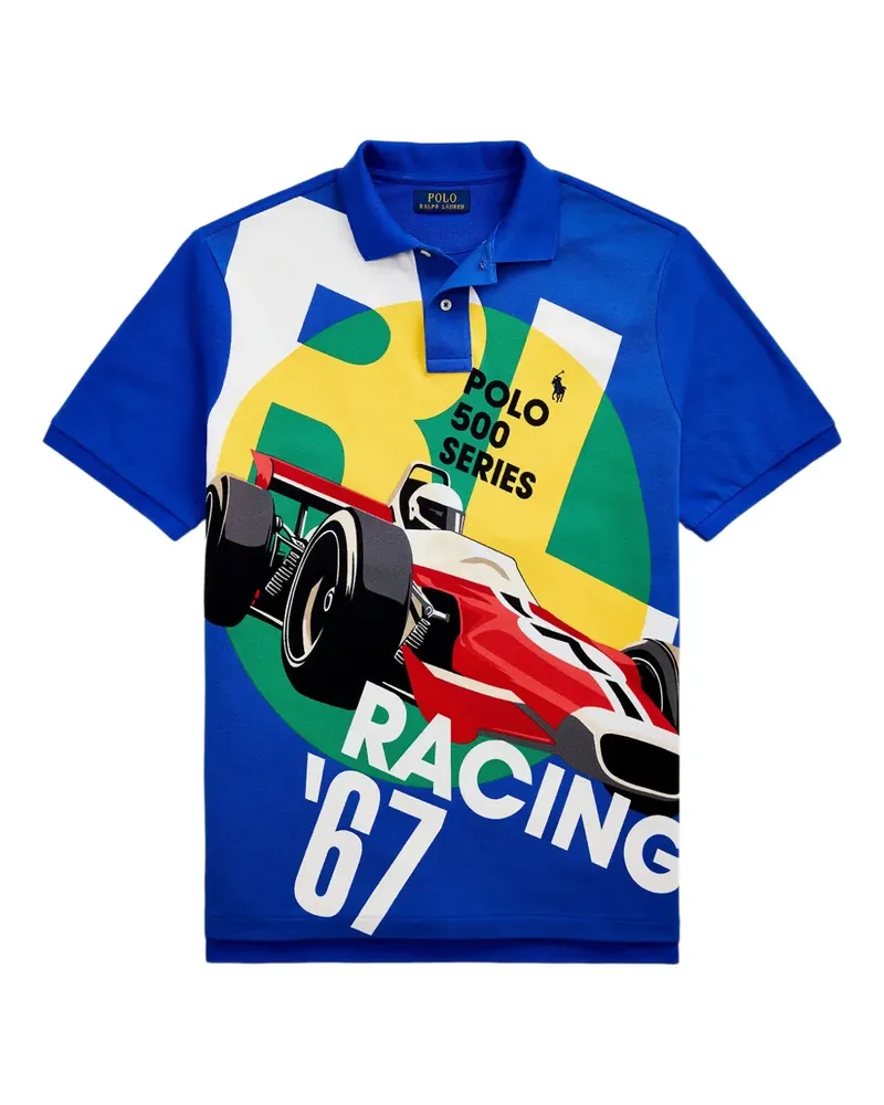 Ralph Lauren Poloshirt mit grafischem Print - Blau Blau
