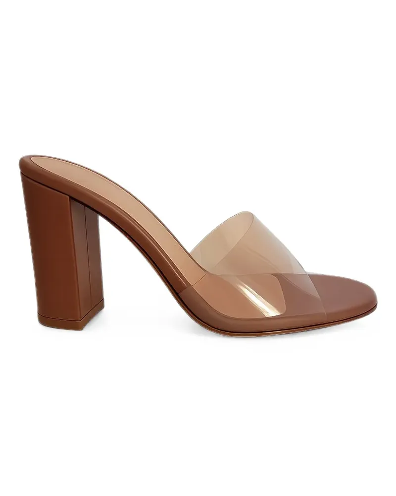 Gianvito Rossi Glass Mules 85mm - Weiß Weiß