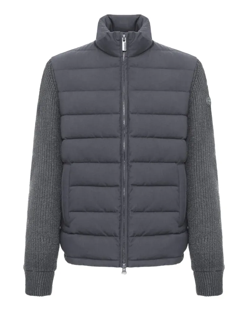Colmar padded panelled-knit jacket - Grau Grau