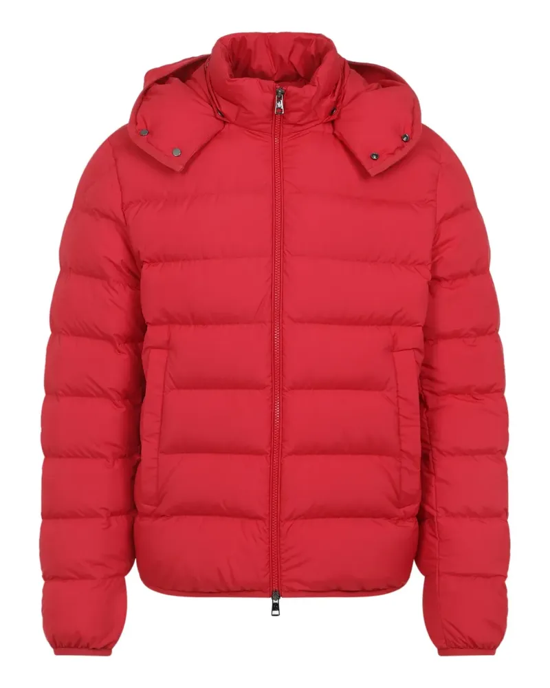 Moncler Gesteppte Daunenjacke mit Kapuze - Rot Rot
