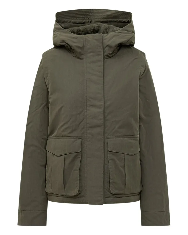 K-Way Ideler Kapuzenjacke mit Druckknopf - Grün Grün