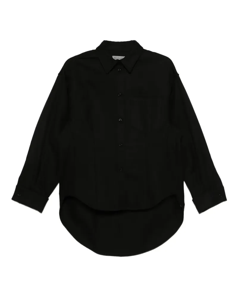Balenciaga Klassisches Hemd in Schwarz Schwarz