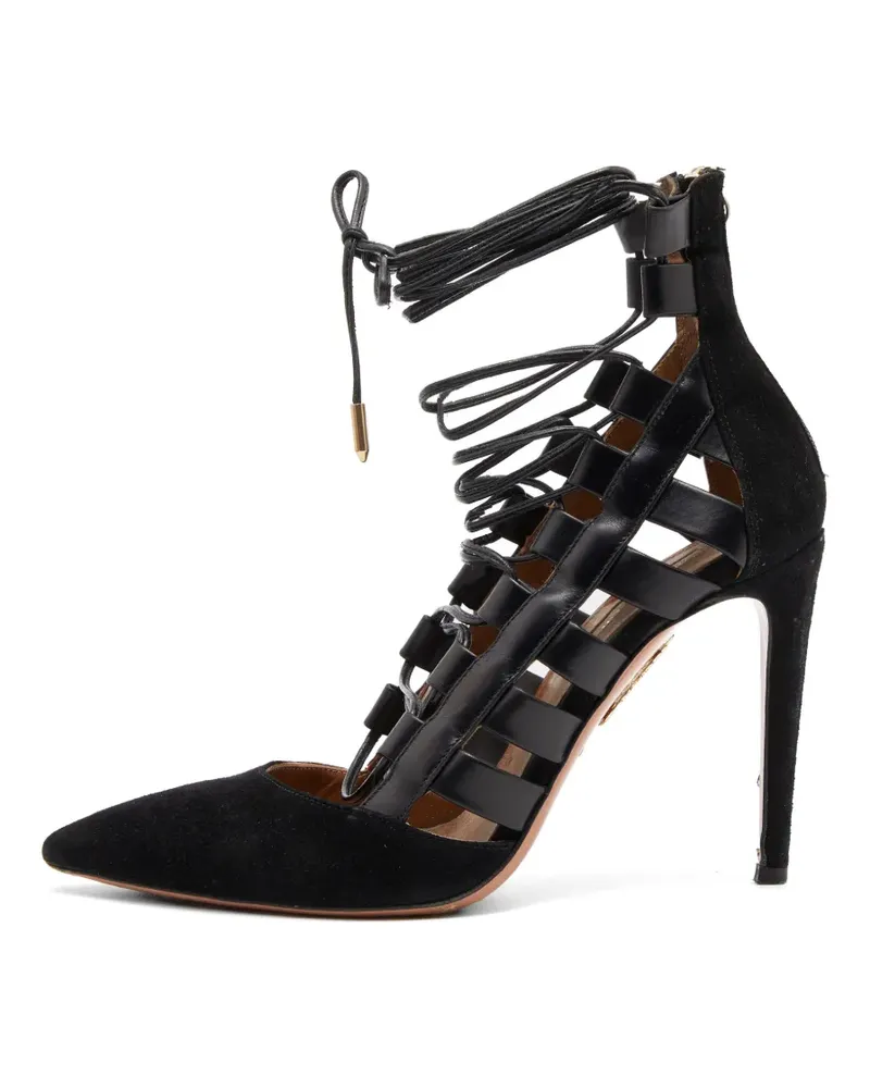 Aquazzura Amazon Pumps mit Schnürung - Schwarz Schwarz