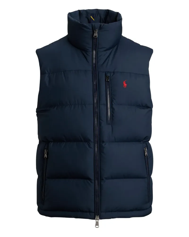 Ralph Lauren Wattierte The Gorham Weste mit Stehkragen - Blau Blau