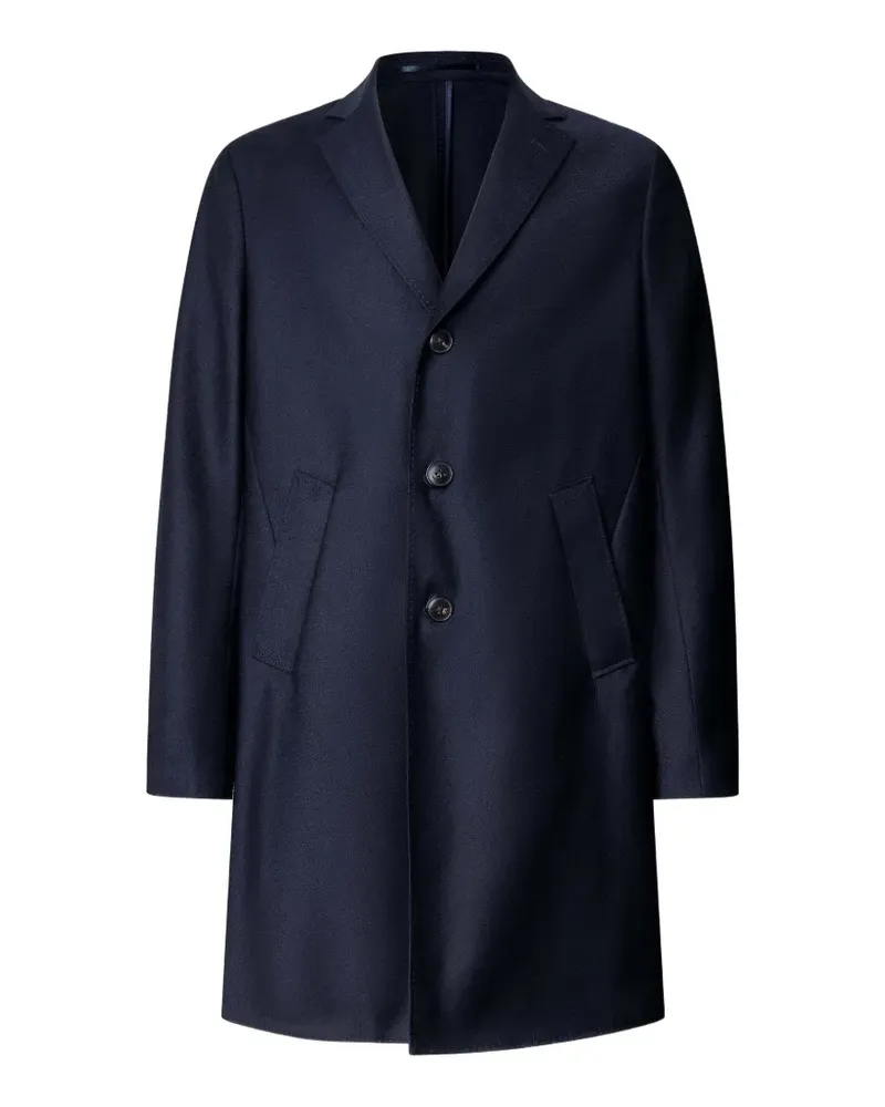 Hackett Mantel aus Flanell - Blau Blau