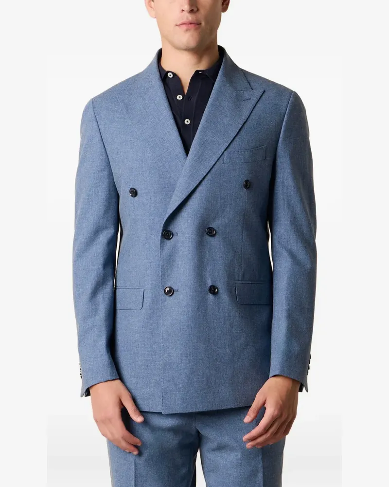 Brooks Brothers Doppelreihiges Sakko - Blau Blau
