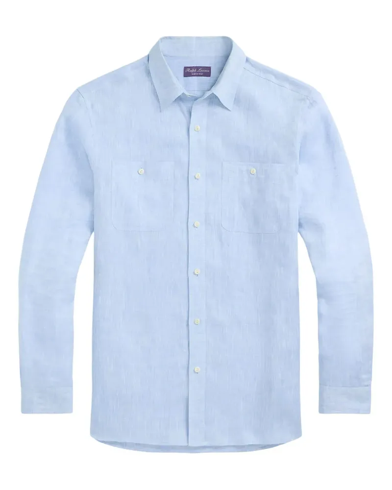 Ralph Lauren Hemd aus Chambray - Blau Blau