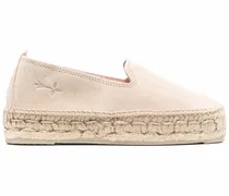 Espadrilles mit Plateau - Nude