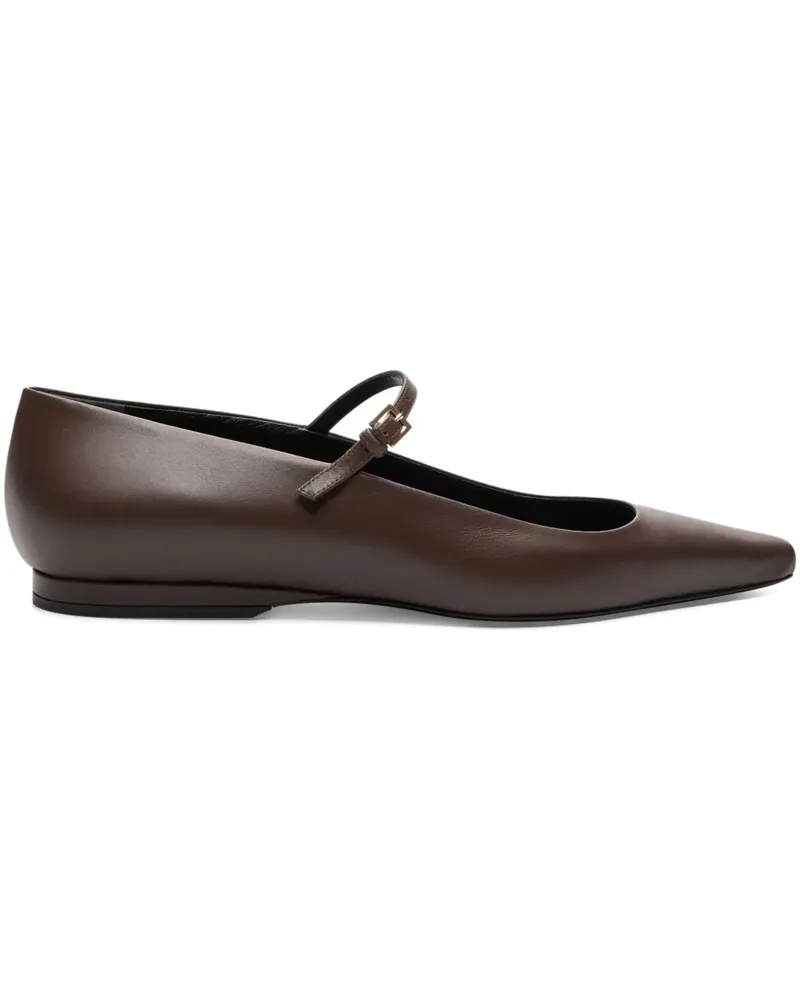 LOULOU Ballerinas mit spitzer Kappe - Braun Braun