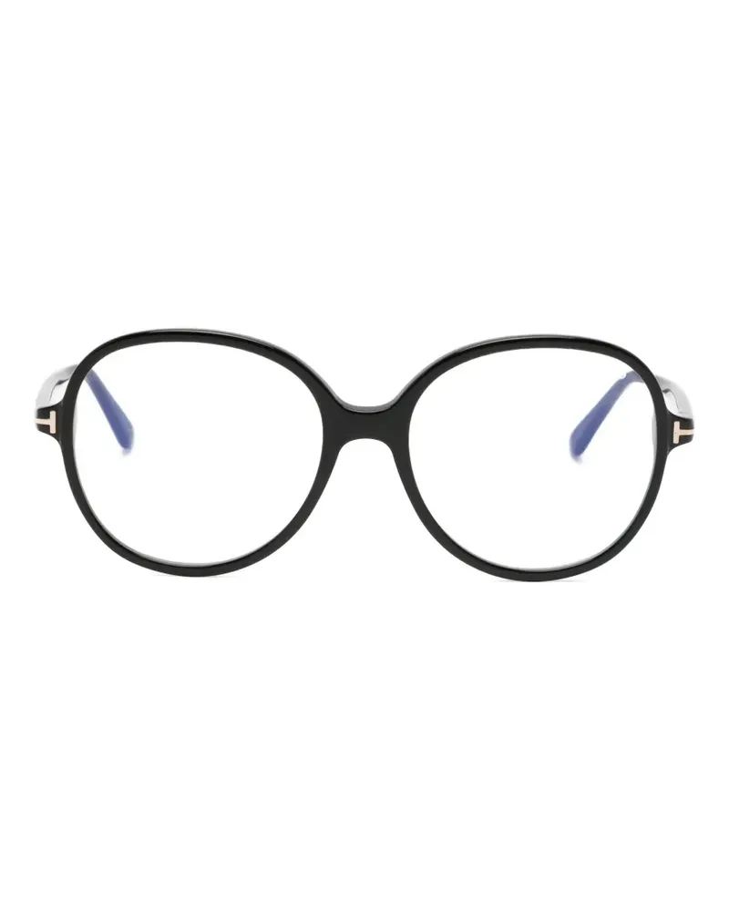 Tom Ford Brille mit ovalem Gestell - Schwarz Schwarz
